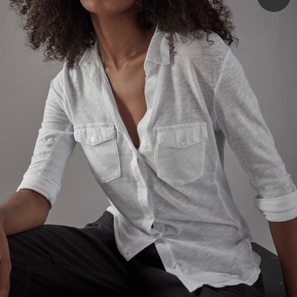 James Perse Sheer slub Shirt